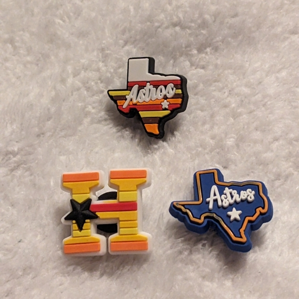 Houston Astros Shoe Charms Set